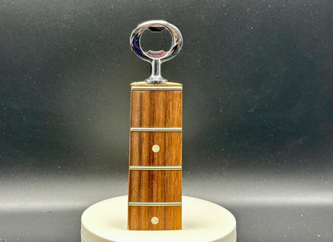 Reclaimed Guitar Neck Bottle Opener in Medium Finish