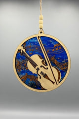 Violin and Music Suncatcher