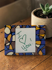 Reusable Write-On Art Box – Inspirational Message Frame – Dry Erase Wood Art Decor – Interactive Wall Art by Kathy O’Conner – 5x7 or 4x6