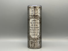 Reading is Dreaming Tumbler | Laser Engraved Stainless Travel Mug | Book Lover Gift | Literary Coffee Cup | Gift for Readers & Teachers