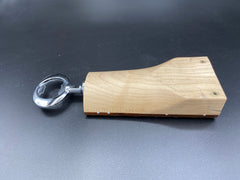 Reclaimed Bass Guitar Neck Bottle Opener in Medium Finish