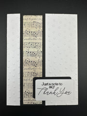 Musically Inspired Thank You Card for Music Lovers