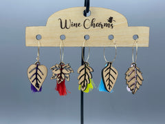 Leaf Wine Charms
