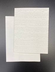 Embossed Sheet Music Note Cards: Classic Stationery Set