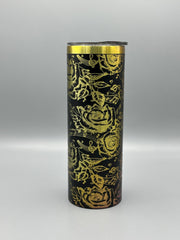 Roses & Treble Clef Music Notes Stainless Steel Tumbler