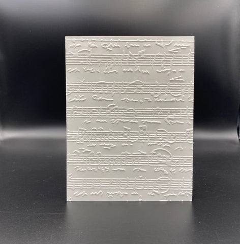 Embossed Sheet Music Note Cards: Classic Stationery Set