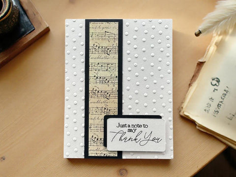 Musically Inspired Thank You Card for Music Lovers