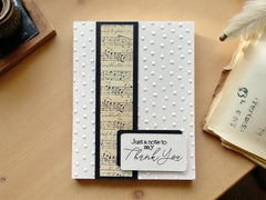Musically Inspired Thank You Card for Music Lovers