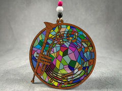 Trumpet Suncatcher – Music Lover Window Hanging