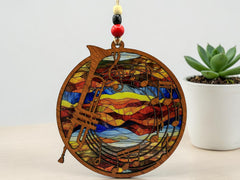 Trumpet Suncatcher – Music Lover Window Hanging