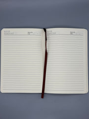 Refillable A5 Guitar Journal – Traveler Notebook with Music Notes & Floral Design, 200 Pages 100gsm Thick Paper, Ruled Lined, 5.5" x 8.1"