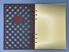 Quilted Wood Journal No. 1  – Refillable Notebook