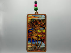 Flower Suncatcher No. 3 – Colorful Floral Window Hanging –  Handmade Nature Decor