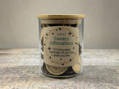 Sweary Affirmations Volume 2 – Funny Adult Affirmation Tokens in Jar – Sassy Self Care Gift – Snarky Confidence Boost