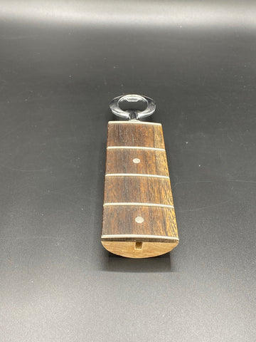 Reclaimed  Bass Guitar Neck Bottle Opener in Dark Finish