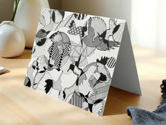 Birds in Flight Art Card Set: Nature Stationery Gift