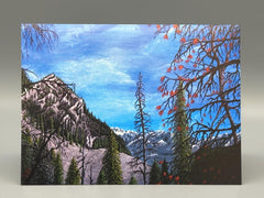 Cascades Mountain Landscape Art Cards | Pacific Northwest Greeting Card Set