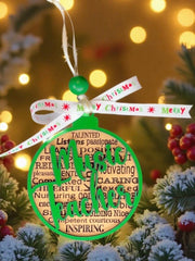 3.5" Music Teacher or Instructor Ornament