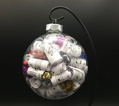 Large 4 inch Sheet Music Christmas Ornament  | Multi Color Accents