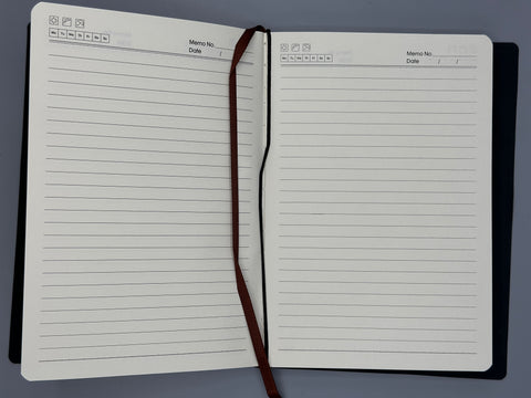 Refillable A5 Colorado Traveler Style Journal – 200 Pages 100gsm Thick Paper, Ruled Lined Notebook, Handmade Mountain Design, 5.5" x 8.1"