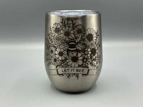 Let It Bee Wine 12oz Wine Tumbler