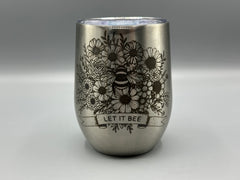 Let It Bee Wine 12oz Wine Tumbler