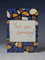 Reusable Write-On Art Box – Inspirational Message Frame – Dry Erase Wood Art Decor – Interactive Wall Art by Kathy O’Conner – 5x7 or 4x6