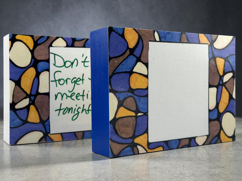Reusable Write-On Art Box – Inspirational Message Frame – Dry Erase Wood Art Decor – Interactive Wall Art by Kathy O’Conner – 5x7 or 4x6