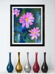 Pinkalicious #2 | 20x16 Floral Acrylic Painting by Kathy O’Conner | Unframed Original