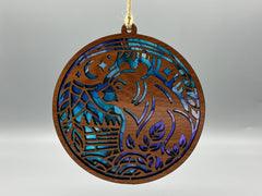 Bear in the Mountains Suncatcher | Handcrafted Wildlife Gift | Mountain Cabin Decor