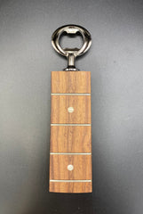 Reclaimed Bass Guitar Neck Bottle Opener in Medium Finish
