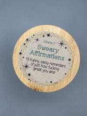 Sweary Affirmations Volume 2 – Funny Adult Affirmation Tokens in Jar – Sassy Self Care Gift – Snarky Confidence Boost