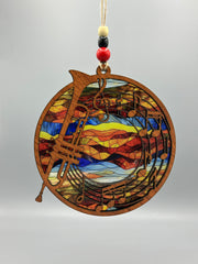 Trumpet Suncatcher – Music Lover Window Hanging