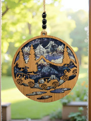 Off-Road in the Mountains Suncatcher