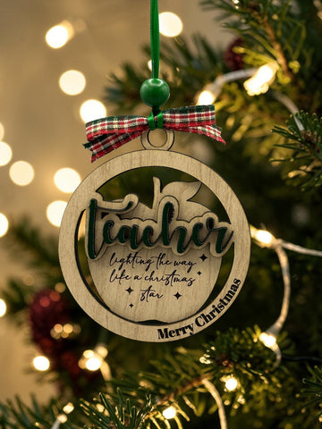 Teacher Apple Ornament – Thank You Gift