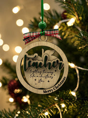 Teacher Apple Ornament – Thank You Gift