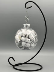 Handmade Sheet Music Ornament | Silver Accents, Music Lover Gift