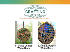 Piano Keys & Treble Clef Suncatcher: Handmade Acrylic Music Ornament