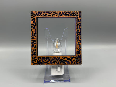 Damask Interchangeable LED Night Light – Frame & Base Only