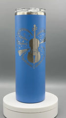 Cello Love Tumbler – Music Lover Gift, Engraved Cello Cup, Stainless Steel Insulated Tumbler