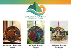 Bear in the Mountains Suncatcher | Handcrafted Wildlife Gift | Mountain Cabin Decor