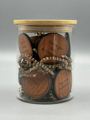 Affirmations for Musicians Vol. 1 | Inspirational Gift Jar with 14 Wooden Encouragement Tokens for Creativity & Confidence