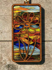 Flower Suncatcher No. 3 – Colorful Floral Window Hanging –  Handmade Nature Decor