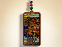 Flower Suncatcher No. 3 – Colorful Floral Window Hanging –  Handmade Nature Decor