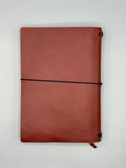 Refillable A5 Guitar Journal – Traveler Notebook with Music Notes & Floral Design, 200 Pages 100gsm Thick Paper, Ruled Lined, 5.5" x 8.1"