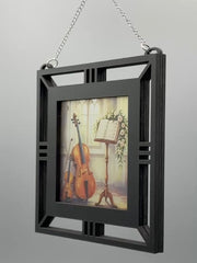Violin & Cello Window Hanging | Stained Glass Style Music Decor | Gift for Violinist, Cellist & Music Teacher