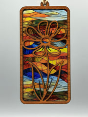Flower Suncatcher No. 3 – Colorful Floral Window Hanging –  Handmade Nature Decor
