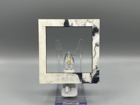 Faux Marble Interchangeable LED Night Light – BASE & FRAME ONLY