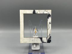 Faux Marble Interchangeable LED Night Light – BASE & FRAME ONLY