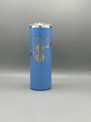 Cello Love Tumbler – Music Lover Gift, Engraved Cello Cup, Stainless Steel Insulated Tumbler
